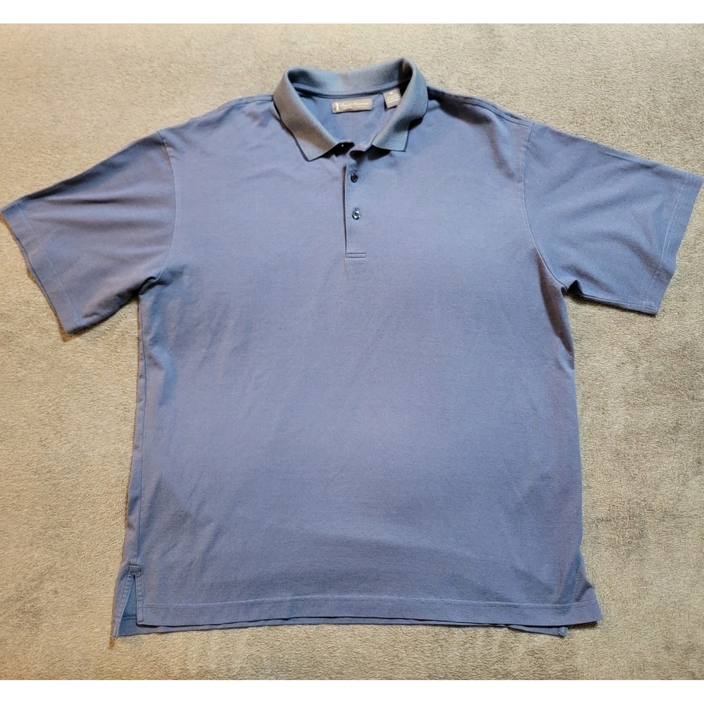 Y2k Daniel Cremieux Signature Collection Men's Blue High Quality Polo Shirt XL